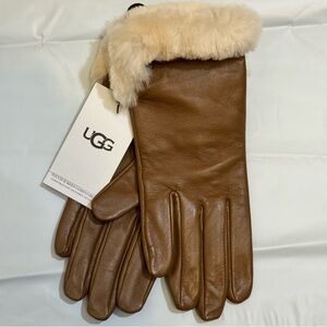 UGG sheepskin vent gloves chestnut M